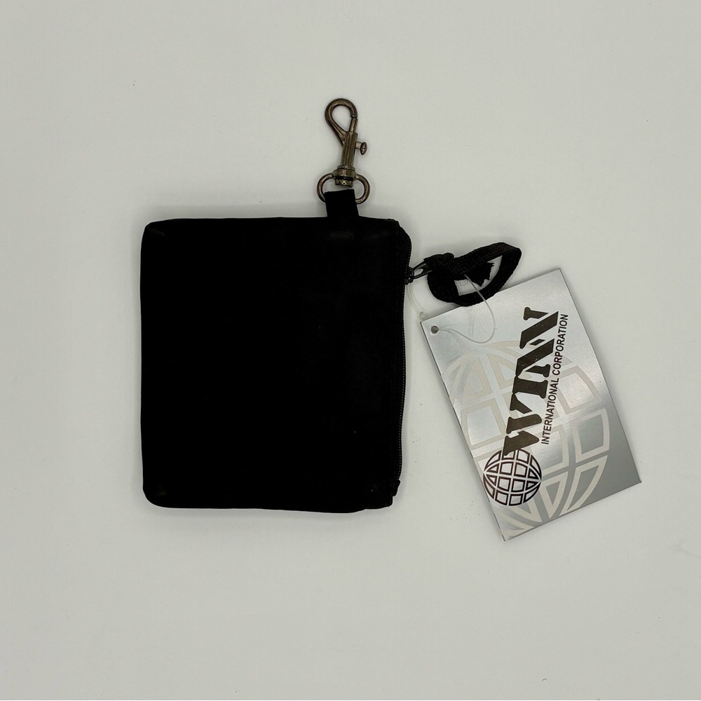 NEW Winn International, Coin Cash Key Pouch - Black Microfiber